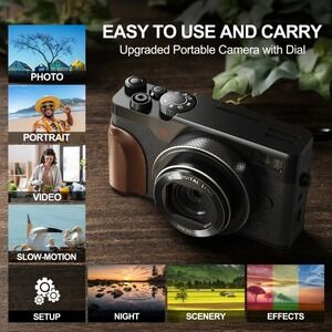 NBD 4K 56MP DIGITAL CAMERA / YOUTUBE PHOTOGRAPHY / W 32GB SD CARD 16X 180 SCREEN